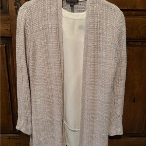 Eileen Fisher Cream Cardigan Sweater